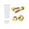 Boltsandnuts.Com Inch Grade 8 Hex Flange Bolts & Flange Lock Nuts Zinc Yellow Assortment - 693PCS Assortment Kit #390 - alternate 2